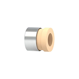 Super Flangeless™ Ferrule PEEK, 1/4-28 Flat-Bottom, for 2.5mm OD Natural - 10 Pa